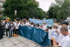 Bosnia & Herzegovina: The event ended with a performance demonstrating the tsunami of hydropower plant hitting Bosnia & Herzegovina
